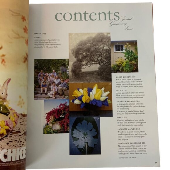 Martha Stewart Living Magazine 2 Issues February & March 1999 Cooking Gardening - Picture 10 of 14